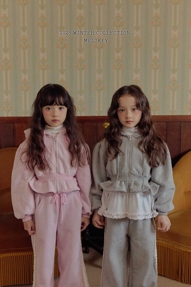 Melikey - Korean Children Fashion - #childofig - Short Frill Hood Zip-up - 4