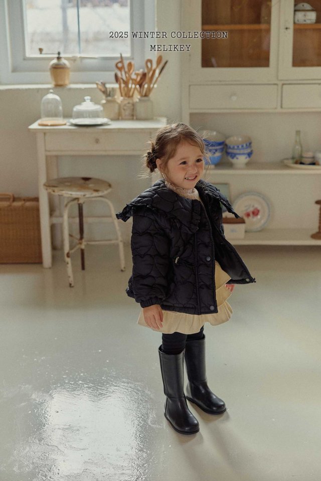 Melikey - Korean Children Fashion - #childofig - Heart Quilted Padding - 3