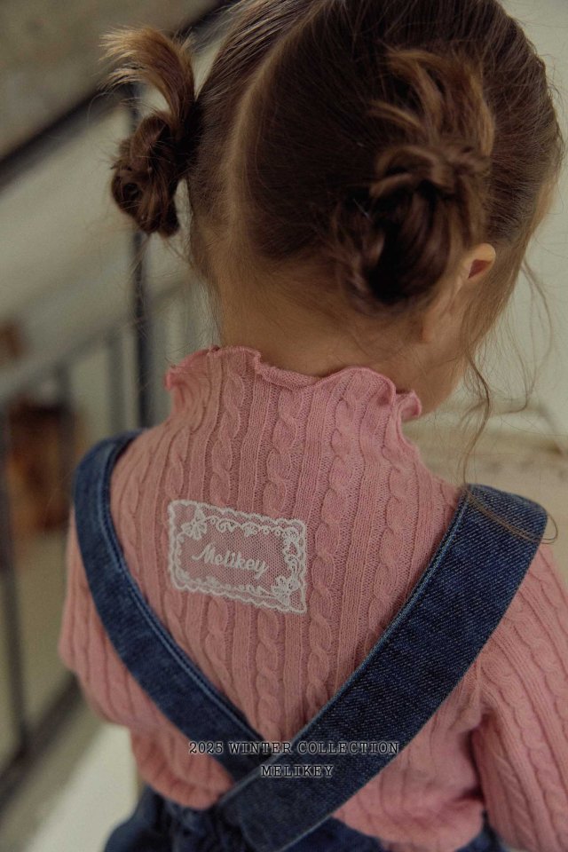 Melikey - Korean Children Fashion - #childrensboutique - Cable Knit Tee - 3