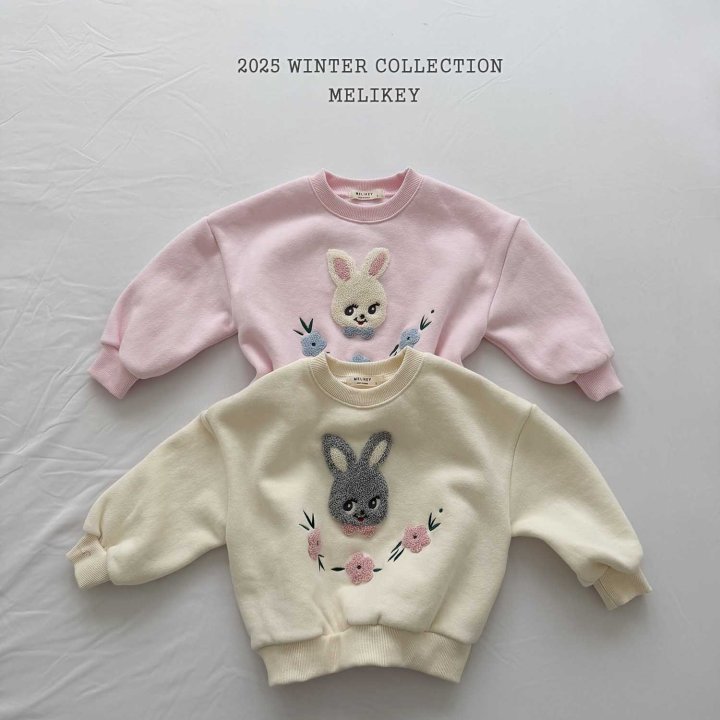 Melikey - Korean Children Fashion - #childrensboutique - Rabbit Boucle Sweatshirt - 9