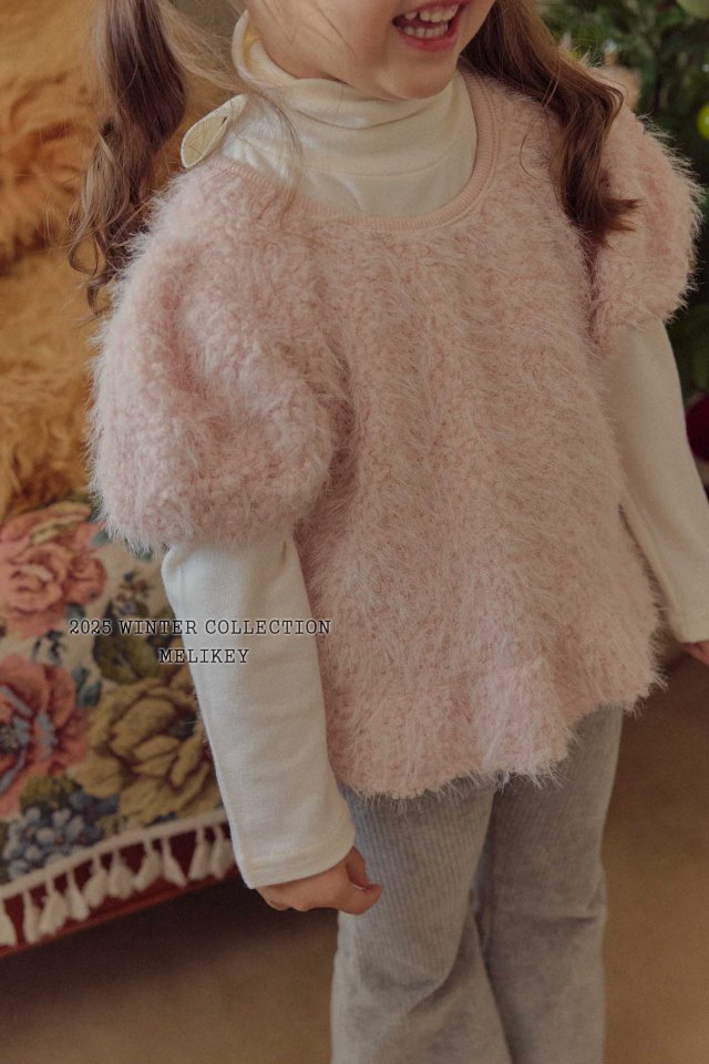 Melikey - Korean Children Fashion - #childrensboutique - Pastel Ribbon Tee - 5