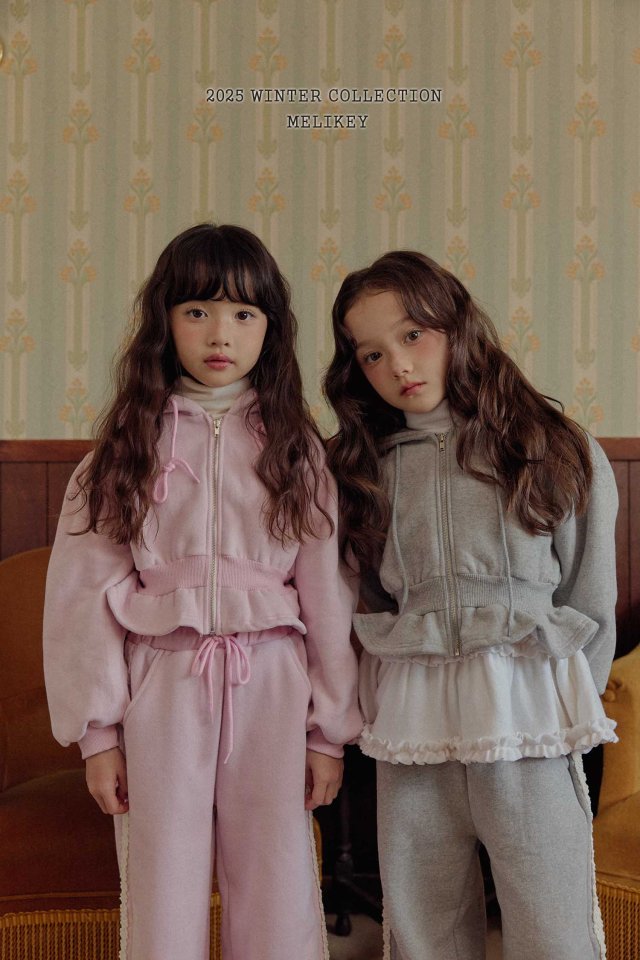 Melikey - Korean Children Fashion - #childrensboutique - Short Frill Hood Zip-up - 5