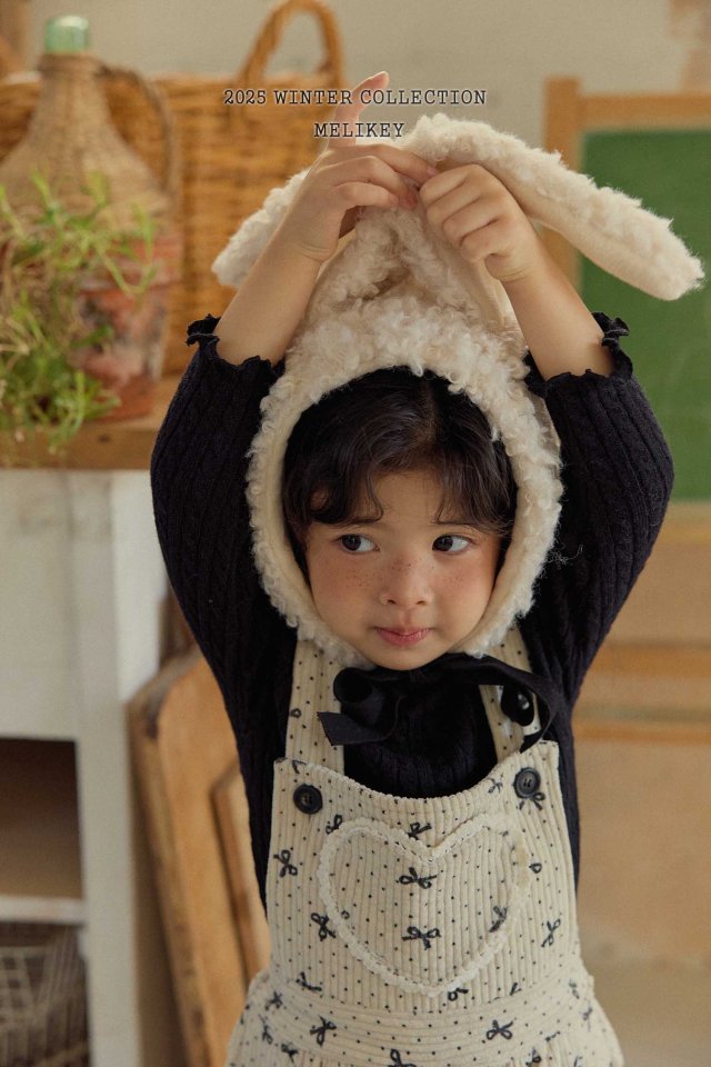Melikey - Korean Children Fashion - #designkidswear - Rabbit Fleece Hat - 6
