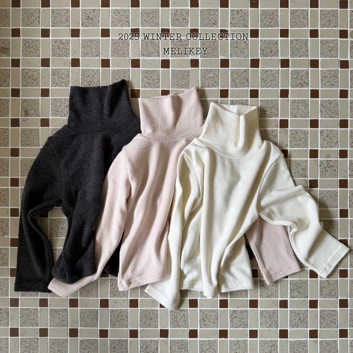 Melikey - Korean Children Fashion - #designkidswear - Snow Wool Turtleneck Tee - 5