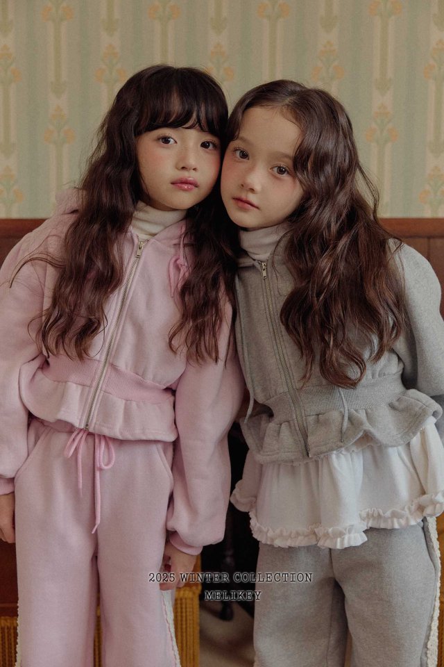 Melikey - Korean Children Fashion - #designkidswear - Short Frill Hood Zip-up - 6