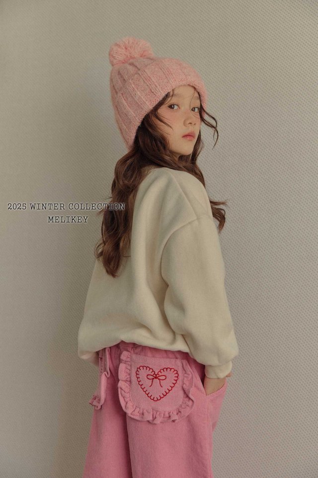 Melikey - Korean Children Fashion - #discoveringself - Lovely Ribbon Wide Pants - 3