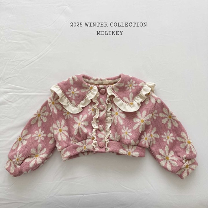 Melikey - Korean Children Fashion - #discoveringself - Big Flower Frill Cardigan - 11