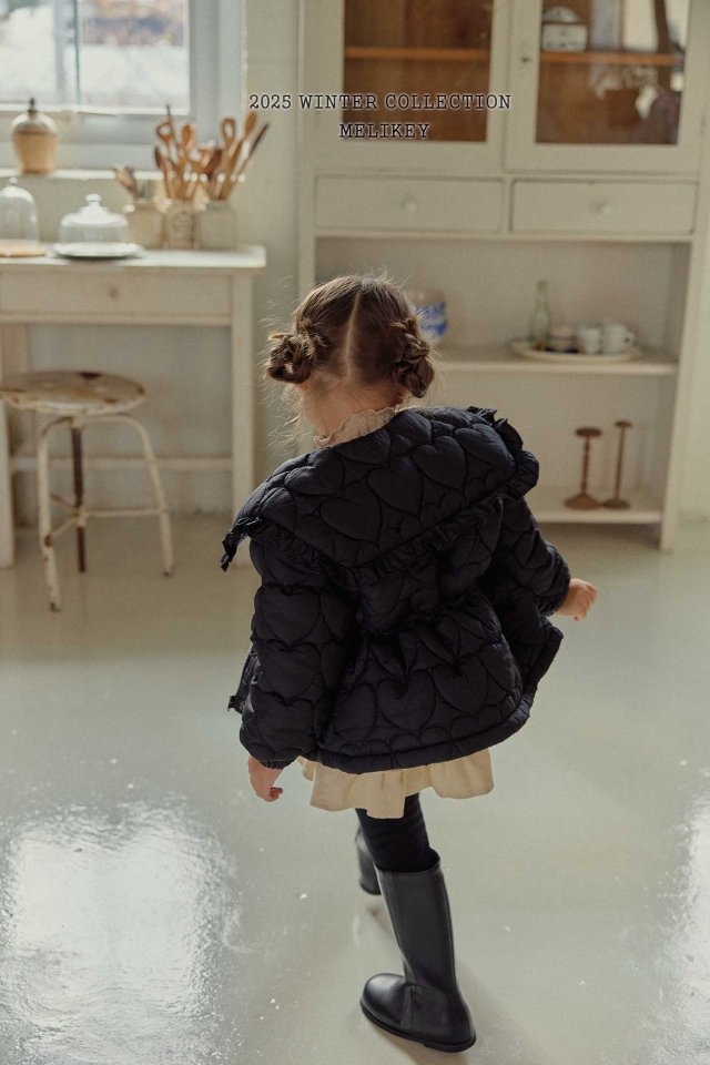 Melikey - Korean Children Fashion - #discoveringself - Heart Quilted Padding - 6