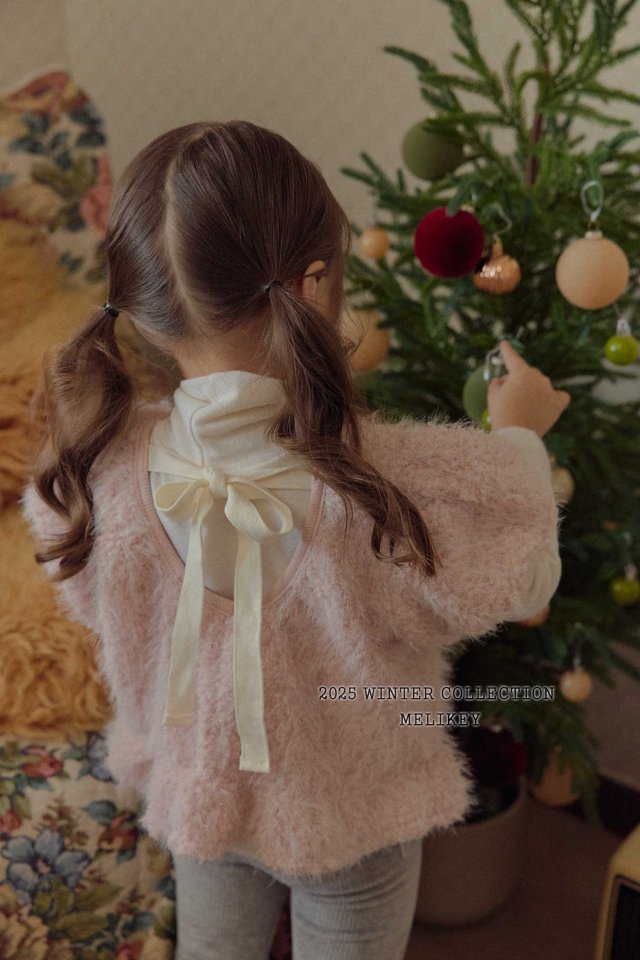 Melikey - Korean Children Fashion - #fashionkids - Pastel Ribbon Tee - 8