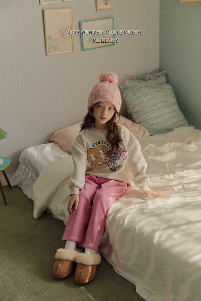 Melikey - Korean Children Fashion - #discoveringself - Lovely Ribbon Wide Pants - 4