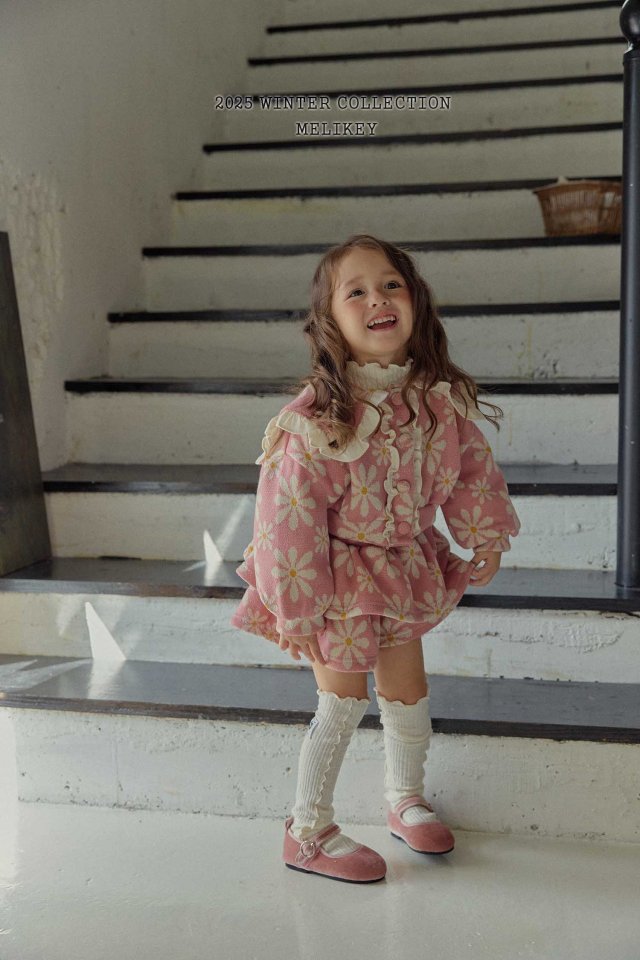 Melikey - Korean Children Fashion - #fashionkids - Knit Flower Frill Shorts - 11