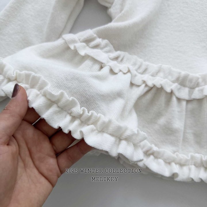 Melikey - Korean Children Fashion - #kidsshorts - Tutu Frill Turtleneck Tee - 3