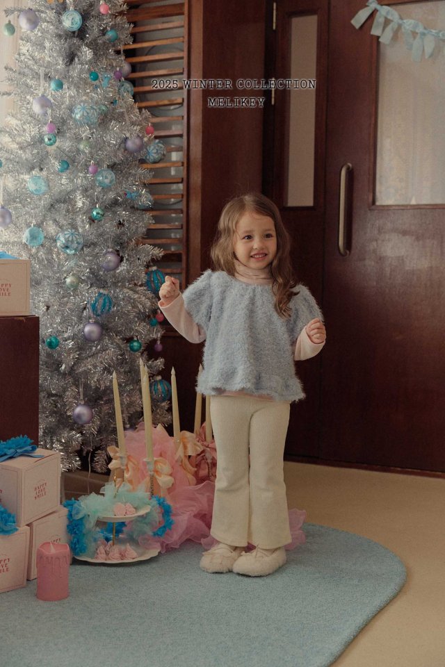 Melikey - Korean Children Fashion - #kidsshorts - Pastel Ribbon Tee - 9