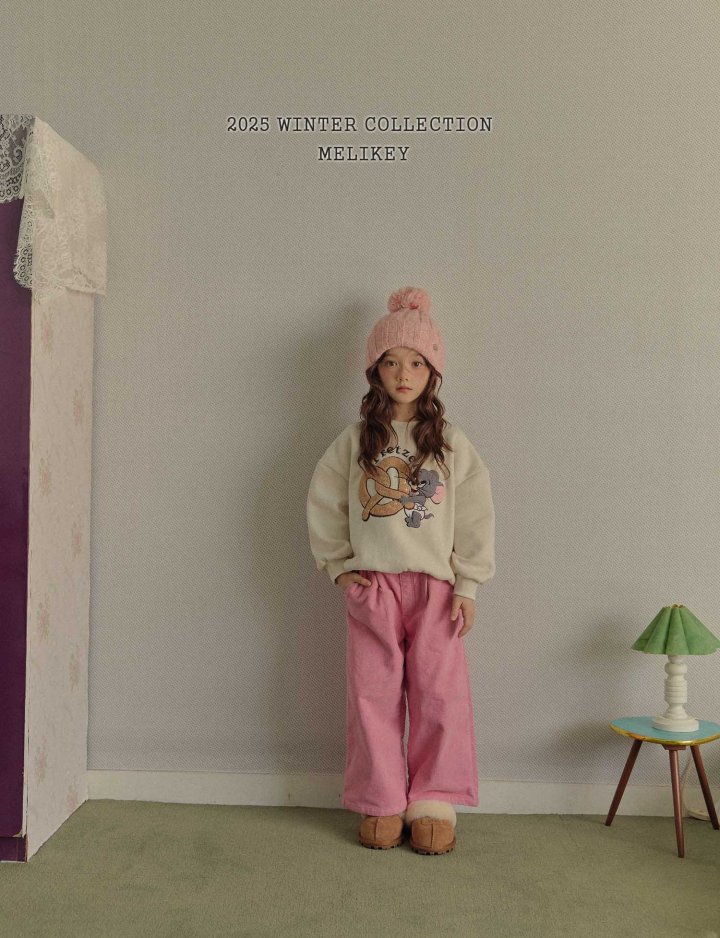 Melikey - Korean Children Fashion - #kidsshorts - Lovely Ribbon Wide Pants - 5