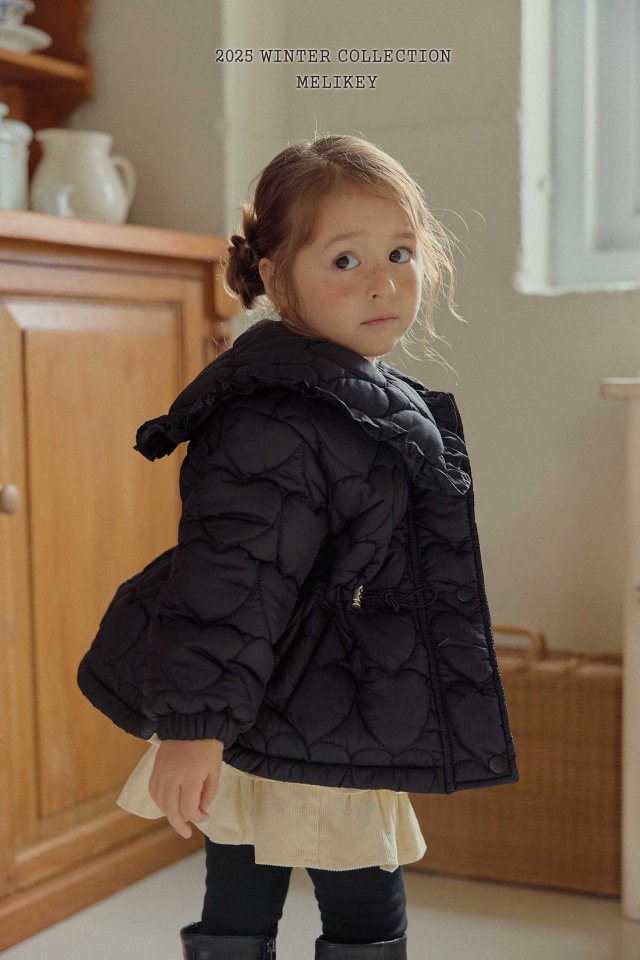 Melikey - Korean Children Fashion - #kidsshorts - Heart Quilted Padding - 8