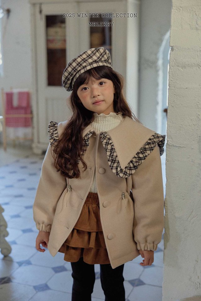 Melikey - Korean Children Fashion - #kidsshorts - Sailor Wool Coat - 7