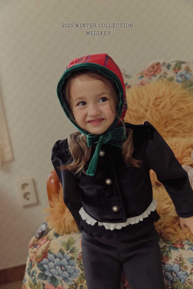 Melikey - Korean Children Fashion - #kidsstore - Chris Check Bonnet - 12