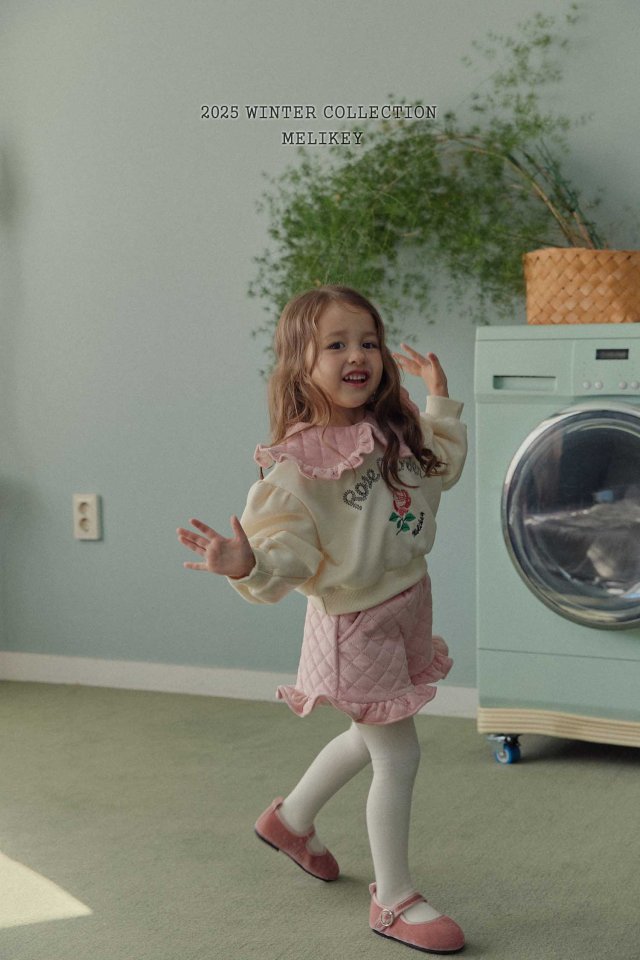 Melikey - Korean Children Fashion - #kidsstore - Quilted Frill Shorts - 3