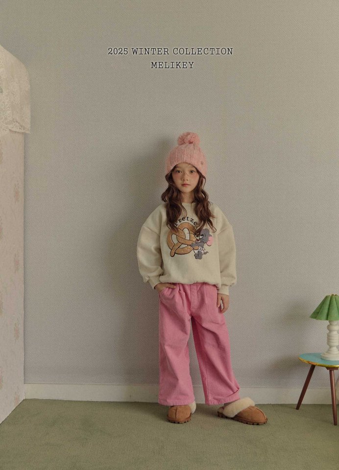Melikey - Korean Children Fashion - #kidsstore - Lovely Ribbon Wide Pants - 6