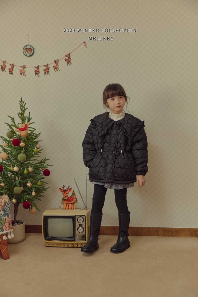 Melikey - Korean Children Fashion - #kidsstore - Heart Quilted Padding - 9