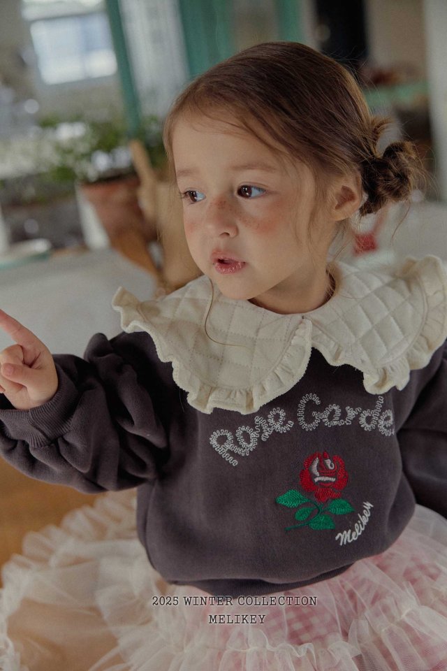 Melikey - Korean Children Fashion - #kidzfashiontrend - Rose Garden Sweatshirt - 5