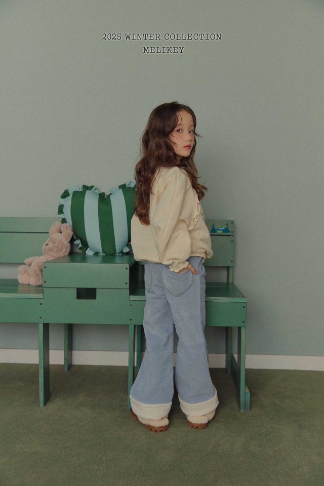 Melikey - Korean Children Fashion - #kidzfashiontrend - Marshmallow Bootcut Pants - 3
