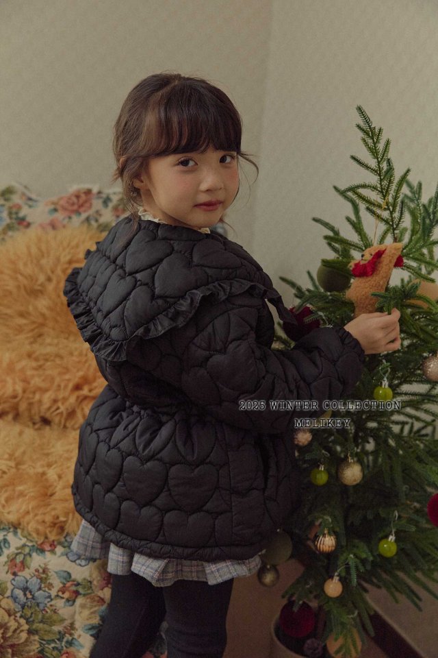 Melikey - Korean Children Fashion - #kidzfashiontrend - Heart Quilted Padding - 10