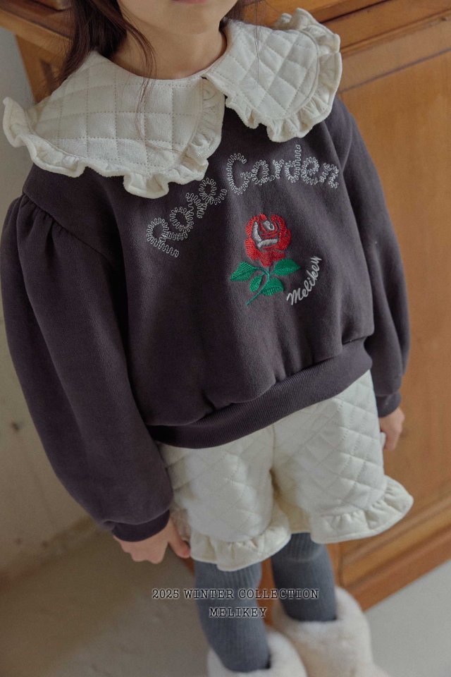 Melikey - Korean Children Fashion - #littlefashionista - Rose Garden Sweatshirt - 7