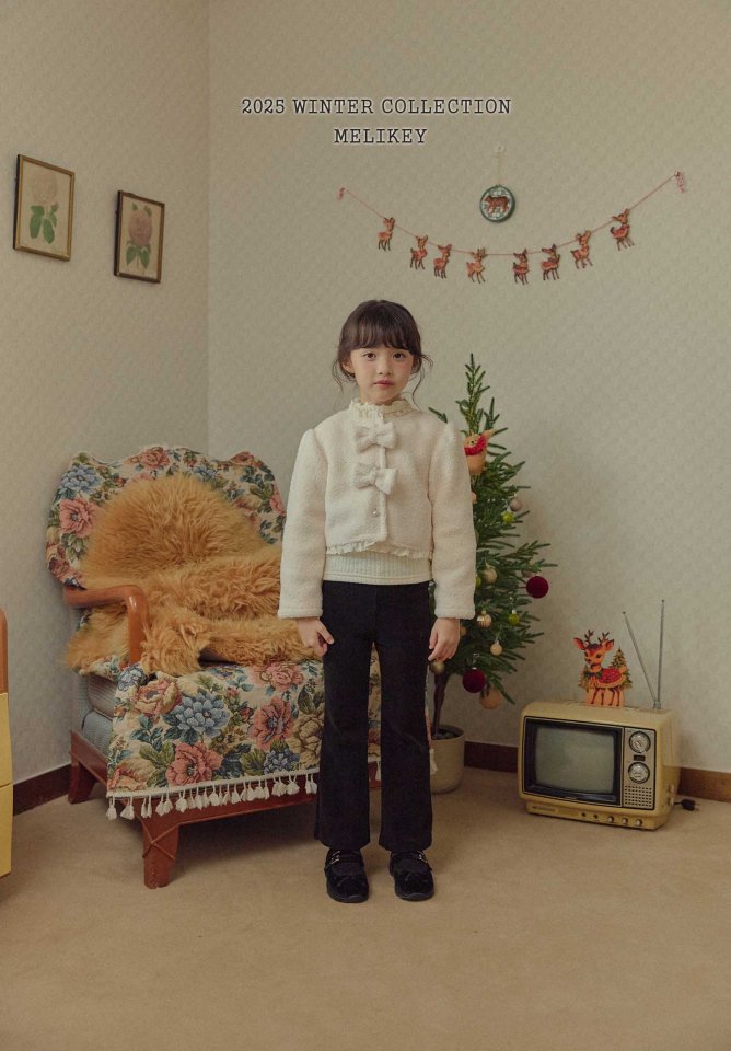 Melikey - Korean Children Fashion - #magicofchildhood - Velour Bootcut Pants - 11