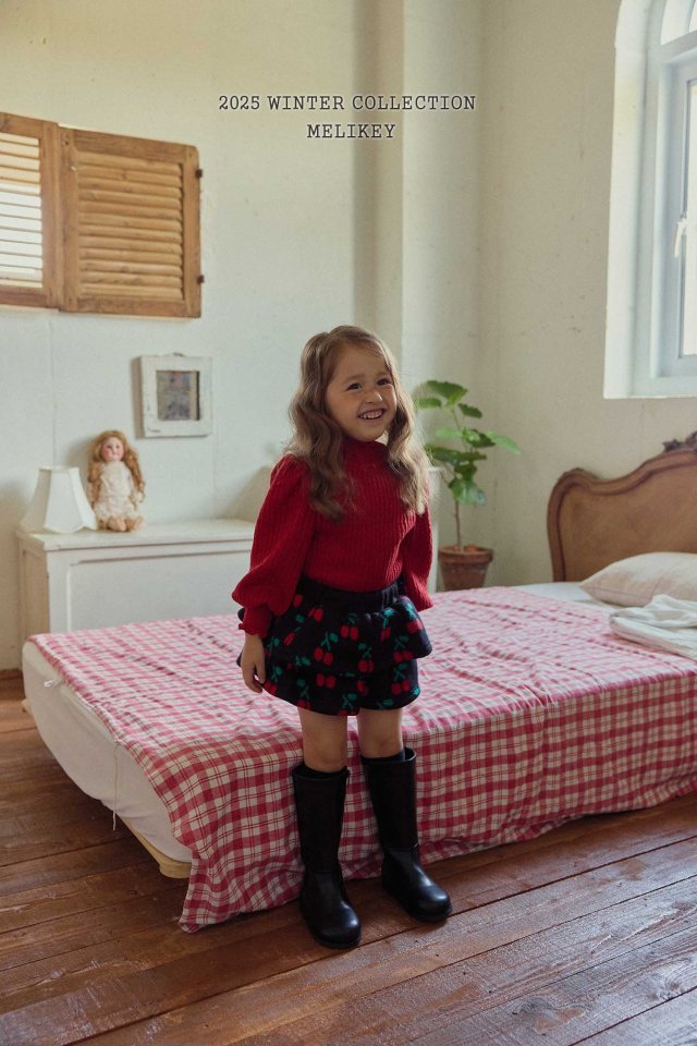 Melikey - Korean Children Fashion - #magicofchildhood - Cherry Frill Shorts - 3