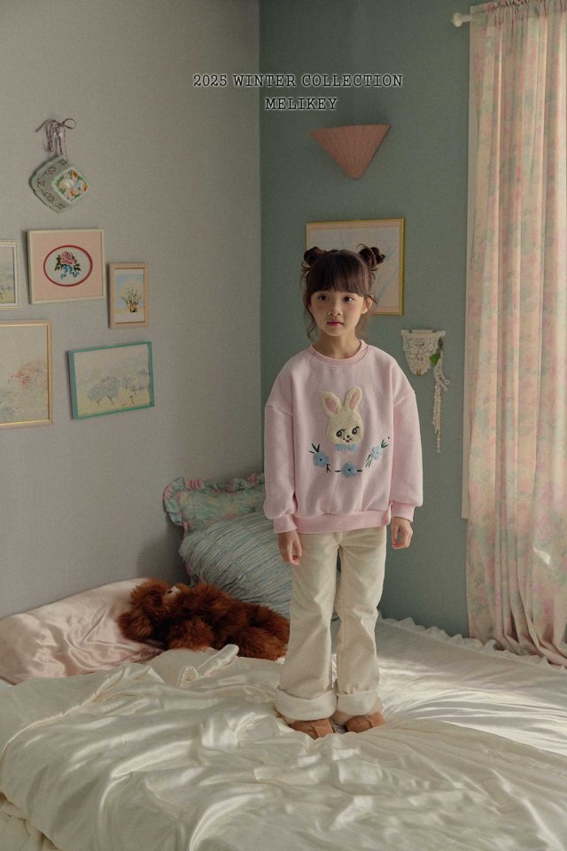 Melikey - Korean Children Fashion - #minifashionista - Rabbit Boucle Sweatshirt - 3