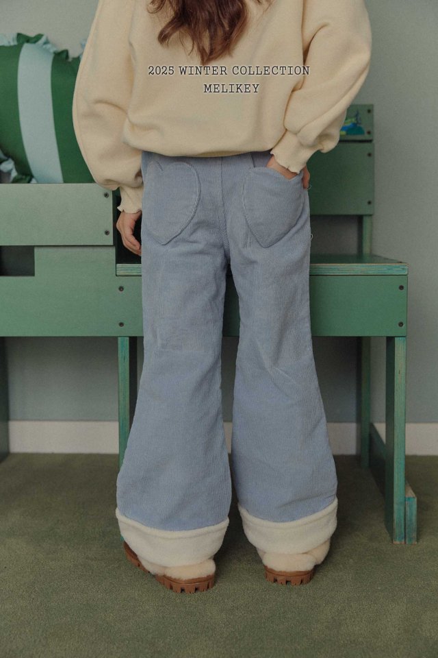 Melikey - Korean Children Fashion - #minifashionista - Marshmallow Bootcut Pants - 7