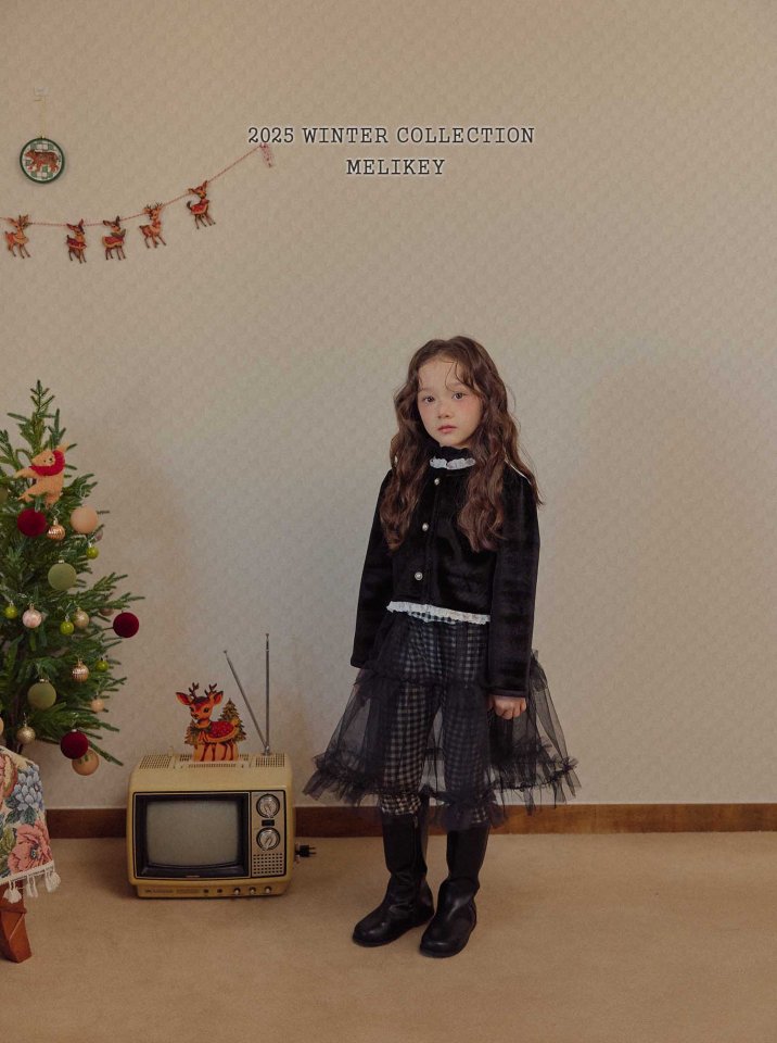 Melikey - Korean Children Fashion - #minifashionista - Check Tutu Leggings Skirt - 10