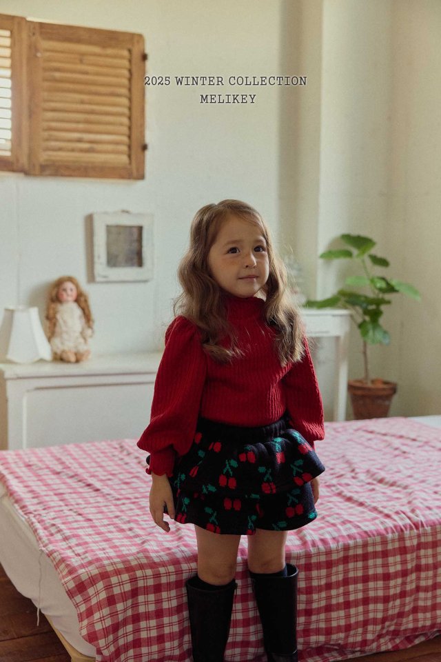 Melikey - Korean Children Fashion - #magicofchildhood - Cherry Frill Shorts - 4