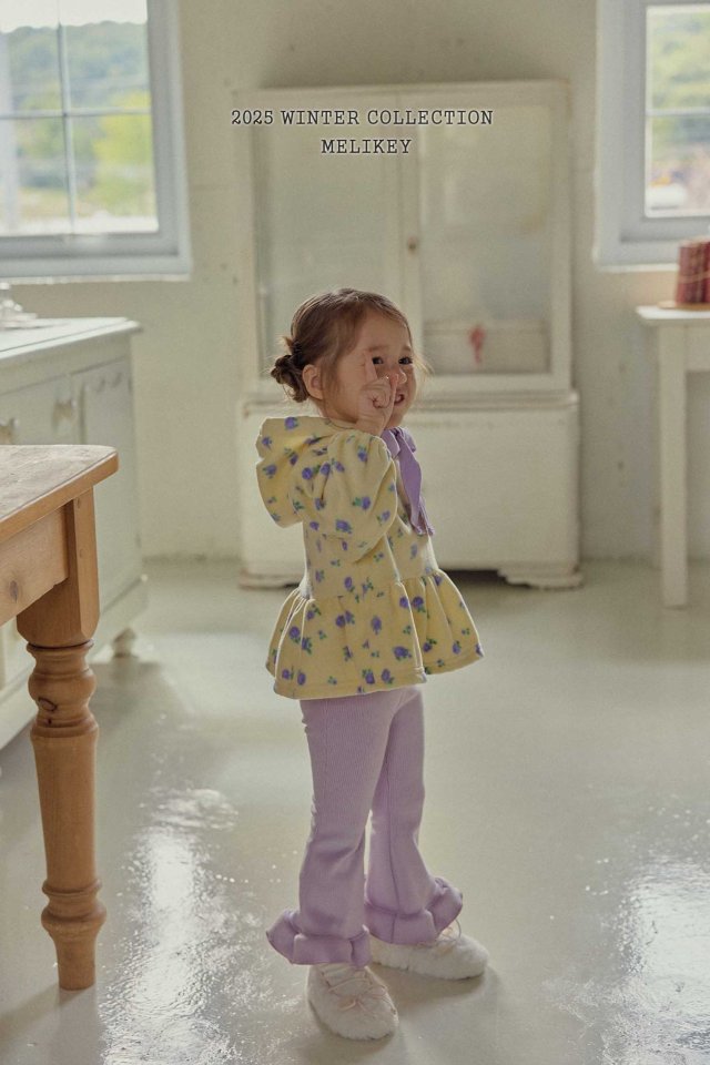 Melikey - Korean Children Fashion - #prettylittlegirls - Mink Rib Frill Bootcut Pants - 3