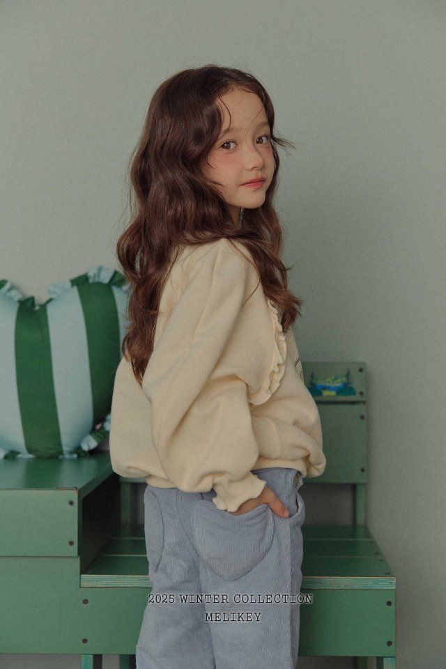 Melikey - Korean Children Fashion - #prettylittlegirls - Marshmallow Bootcut Pants - 8