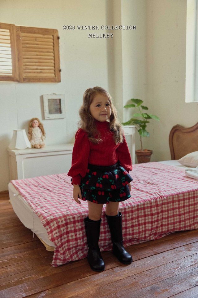 Melikey - Korean Children Fashion - #prettylittlegirls - Cherry Frill Shorts - 5