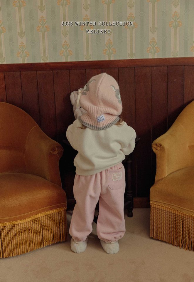 Melikey - Korean Children Fashion - #stylishchildhood - Label Jogger Pants - 5