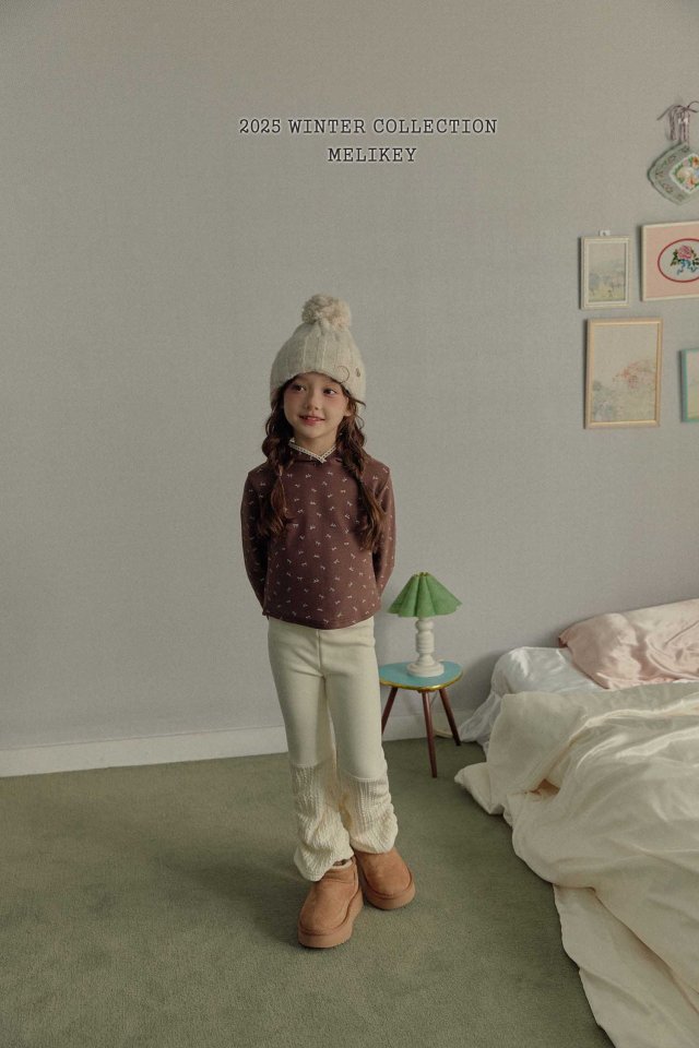 Melikey - Korean Children Fashion - #toddlerclothing - Thick Rib Shirring Leggings - 4