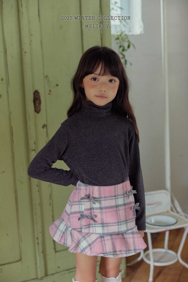Melikey - Korean Children Fashion - #stylishchildhood - Four Ribbon Frill Skirt - 10