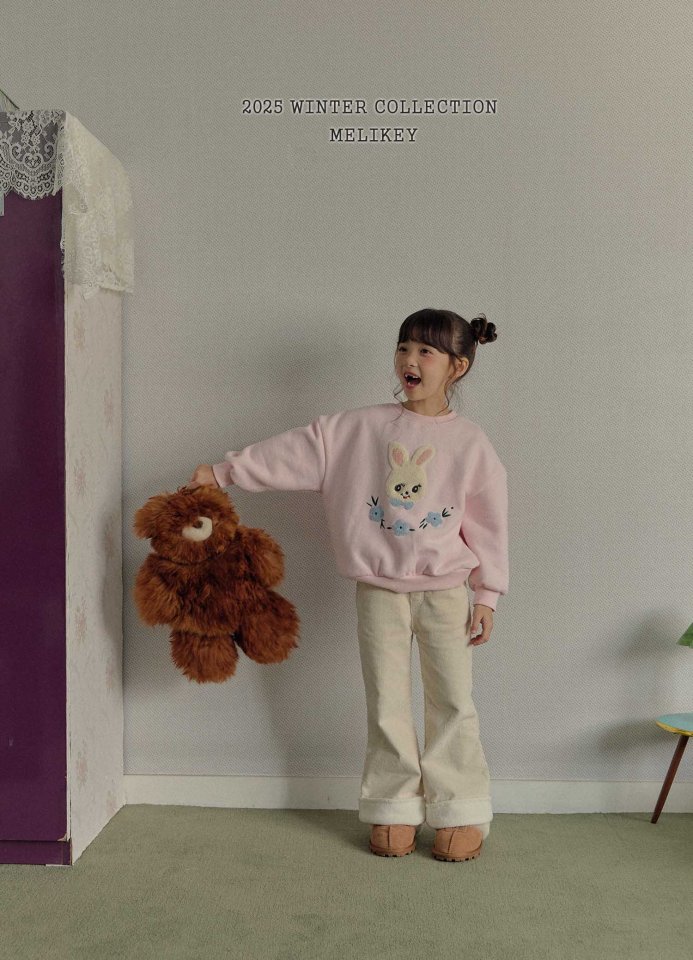 Melikey - Korean Children Fashion - #todddlerfashion - Rabbit Boucle Sweatshirt - 5