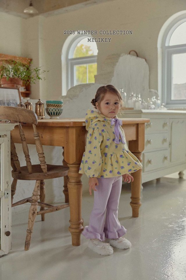 Melikey - Korean Children Fashion - #prettylittlegirls - Mink Rib Frill Bootcut Pants - 4