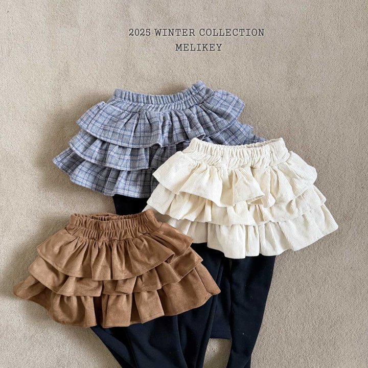 Melikey - Korean Children Fashion - #todddlerfashion - Three Layered Leggings Skirt - 11