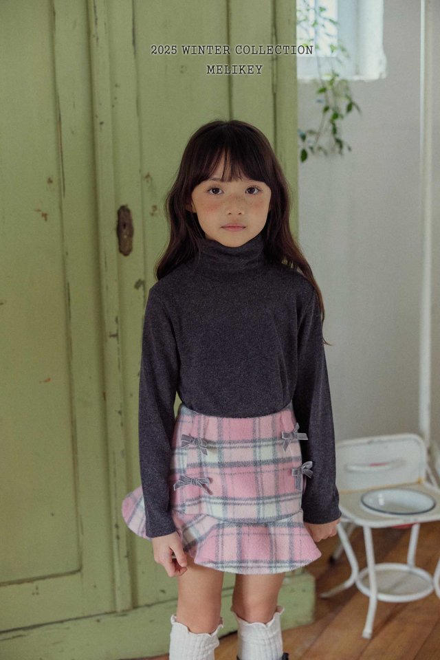 Melikey - Korean Children Fashion - #toddlerclothing - Four Ribbon Frill Skirt - 9