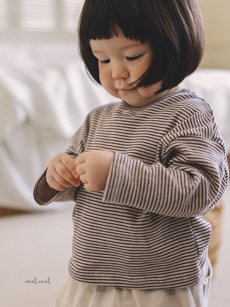 Melmel - Korean Children Fashion - #Kfashion4kids - Stripe Tee