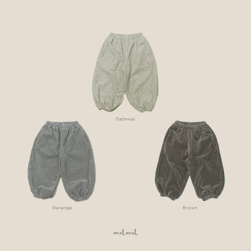 Melmel - Korean Children Fashion - #childofig - Velour Jogger Pants - 12