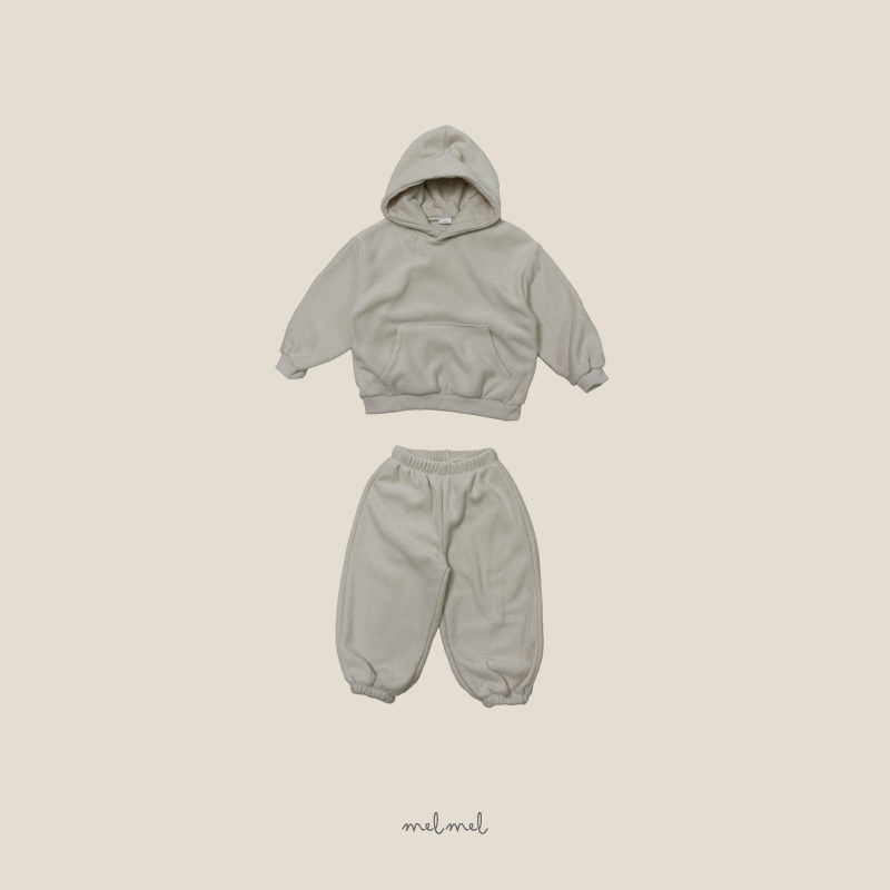 Melmel - Korean Children Fashion - #childofig - Bear Hoodie Set (Kids) - 3