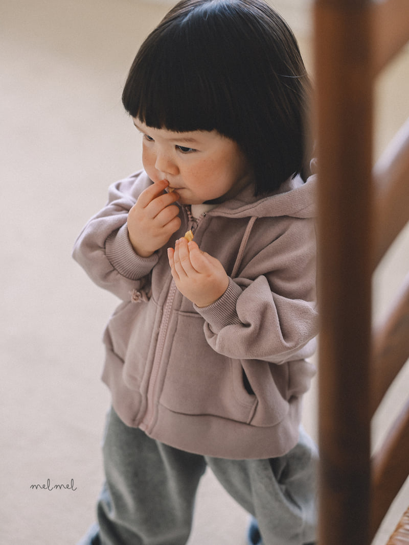 Melmel - Korean Children Fashion - #childrensboutique - Fleece Hoodie Zip-Up - 8