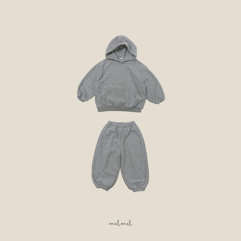 Melmel - Korean Children Fashion - #childrensboutique - Bear Hoodie Set (Kids) - 5