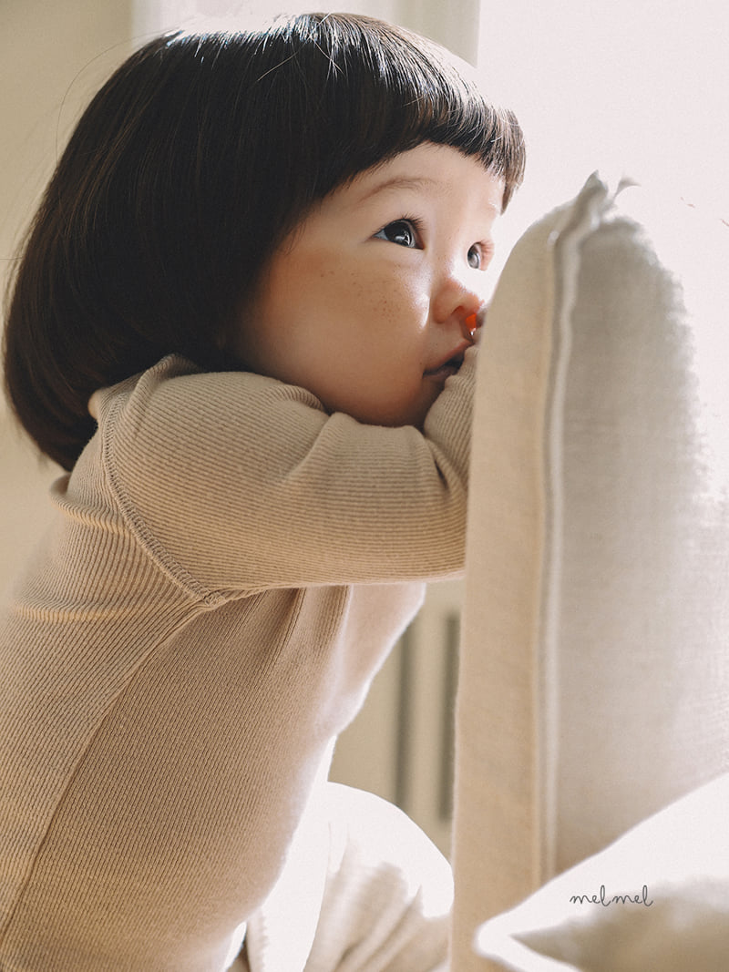 Melmel - Korean Children Fashion - #childrensboutique - Ribbed Half Turtleneck - 6